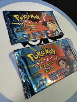 Pokemon Topps TV Animation Series 2 Sealed Pack Blue Logo MINT - QUANTITY 1 - Image 3
