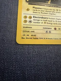 Pokemon 2000 Gym Challenge Rockets Zapdos Holo #15 Unlimited - Image 2