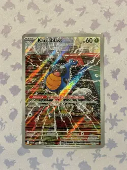 Pokemon Karrablast Illustration Rare Full Art Holo 094/086 Sv: Black Bolt - Image 1