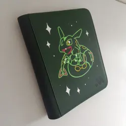 Rayquaza Hand Painted Pokemon TCG Card Top Loader Binder 128 Capacity New - Image 2