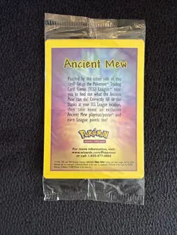 Ancient Mew SEALED Pokemon Unopened 2000 Movie Promo Holo Card X1 - RARE PROMO - Image 5