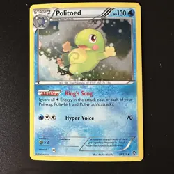 Politoed 18/111 Holo Rare XY Furious Fists Pokemon Card 2014 LP - Image 1