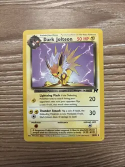 Pokemon Dark Jolteon TCG 1st Edition Non-Holo Card 38/82 LP - Image 2