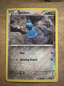 Beldum 47/98 Yuka Morii Reverse Holo XY - Ancient Origins Pokemon Card - Image 1