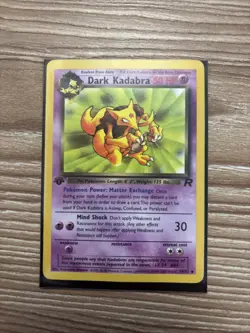 Pokemon TCG Dark Kadabra Card 39/82 1st Edition LM - Image 1