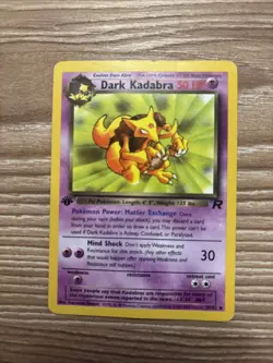 Pokemon TCG Dark Kadabra Card 39/82 1st Edition LM - Image 2