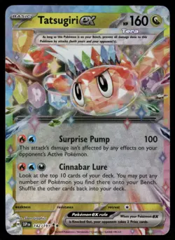 Pokemon Cards Tatsugiri ex 142/191 Surging Sparks Double Rare NM *1 - Image 1