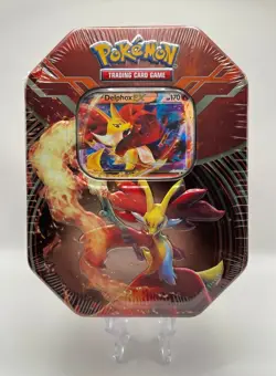 (403009) Pokemon 2014 Delphox EX Kalos Power Collectors Tin - Factory Sealed - Image 1