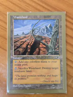 Wasteland - 1998 Randy Buehler (TMP) (SB) (NM) World Championship WCD Magic MTG - Image 1