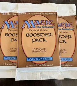 MTG - Revised Booster Pack - Magic the Gathering, Factory Sealed 1994 - Unopened - Image 5