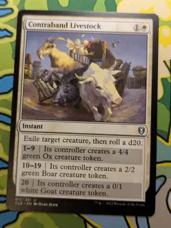 Contraband Livestock - CLB - 023/361 - MTG - TCG Card - Image 1