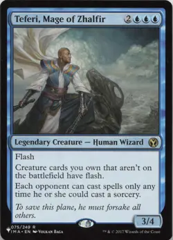 Teferi Mage of Zhalfir R The List Reprints 075/249 NM MTG - Image 1