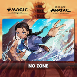 Katara Bending Prodigy MTG Playmat Stitched Edges Gaming Desk Mat + Free Bag - Image 3