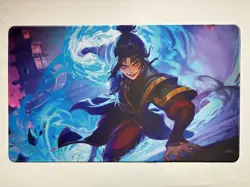 Katara Bending Prodigy MTG Playmat Stitched Edges Gaming Desk Mat + Free Bag - Image 4