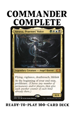 Atraxa, Praetor's Voice PROLIFERATE COUNTERS POISON Magic MTG Commander Deck - Image 1