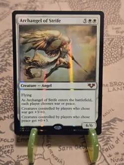 MTG Archangel of Strife From the Vault: Angels Foil Mythic LP - Image 1