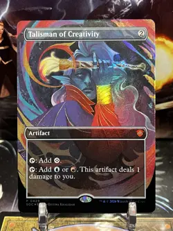 MTG | Talisman Of Creativity (0429)✨FOIL✨ [Secrets Of Strixhaven Codex Promo] - Image 1