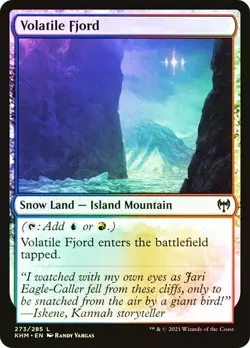 Volatile Fjord FOIL - 273/285 - Snow Land Common - Kaldheim KHM MTG - Image 1