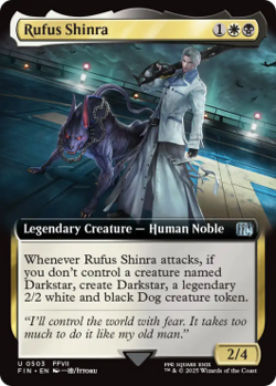 Magic MTG - Rufus Shinra - Final Fantasy Extras - MINT/NMINT - FR - FOIL - Image 1