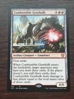 1x COMBUSTIBLE GEARHULK - Commander - MTG - Magic the Gathering - Image 1