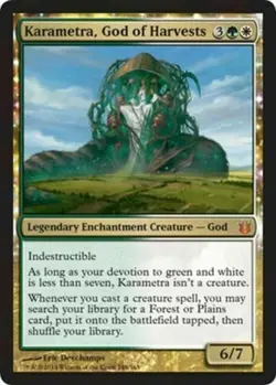1x KARAMETRA, GOD OF HARVESTS - Commander/BNG - MTG - NM - Magic the Gathering - Image 2