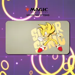 Playmat Super Sonic v2 - MTG Magic The Gathering x Sonic The Hedgehog - Image 3