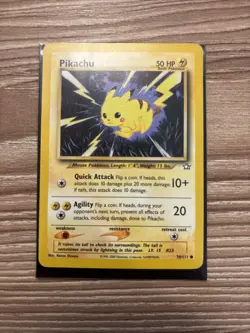 Pokemon TCG Neo Genesis Pikachu Card 70/111 Regular Common - Image 1