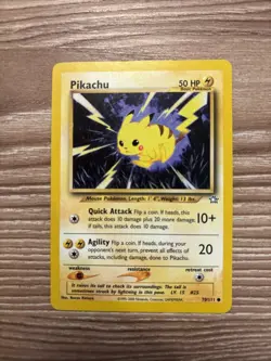 Pokemon TCG Neo Genesis Pikachu Card 70/111 Regular Common - Image 2