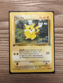 Pokemon Pikachu TCG Jungle Card 60/64 1st Edition - Image 1