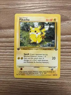 Pokemon Pikachu TCG Jungle Card 60/64 1st Edition - Image 2