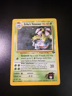 Erika’s Venusaur 4/132 Gym Challenge Holo Rare 2000 WOTC Pokemon - Image 1