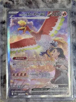 Ethan's Ho-Oh ex 230/182 Full Art Holo Destined Rivals Pokemon TCG + Code GM - Image 4