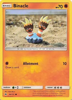 Binacle 66/131 Common Forbidden Light Pokemon Lightly Played - Image 1