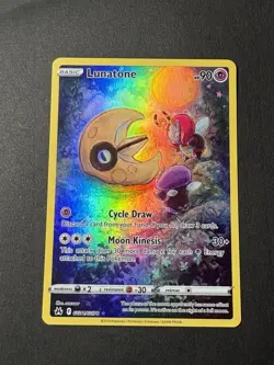 Pokemon TCG Lunatone GG11/GG70 & Solrock GG15/GG70 Crown Zenith Full Art Holo NM - Image 3