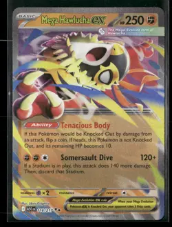 Mega Hawlucha ex 116/217 Double Rare Ascended Heroes NM/M Pokemon - Image 1