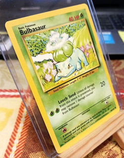 POKEMON Bulbasaur 44/102 Base Set Unlimited Common, NM Condition - Image 2