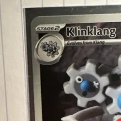 Pokemon TCG Sv: Black Bolt KLINKLANG 141/086 HOLO RARE Stage 2 150 HP ENG - Image 2
