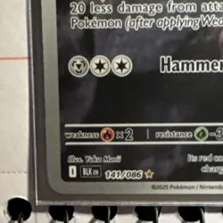 Pokemon TCG Sv: Black Bolt KLINKLANG 141/086 HOLO RARE Stage 2 150 HP ENG - Image 5
