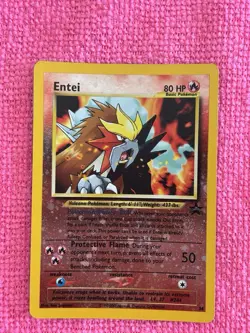 Pokemon Entei TCG 34/53 WOTC Black Star Promo Reverse Holo Vintage - Image 2