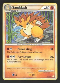 Sandslash 29/123 Pokemon TCG HeartGold SoulSilver LP - Image 1