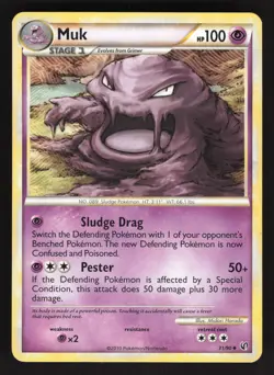 Muk 31/90 Pokemon TCG Undaunted MP - Image 1