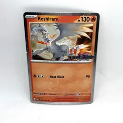 Pokemon: Reshiram 022/142 Stellar Crown Stamped Cosmos Holo Promo - Image 1