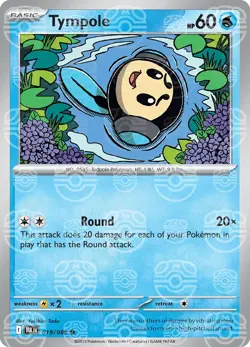 Tympole 019/086 [Master Ball] Reverse Holo - Black Bolt Pokemon - Image 1