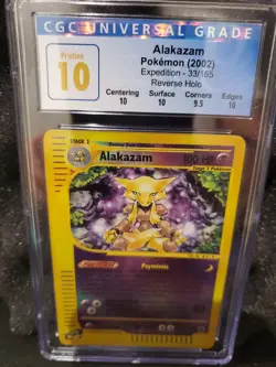 Pokemon TCG Alakazam Expedition Reverse Holo 33/165 CGC Pristine 10 - Image 3
