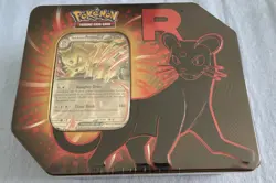Destined Rivals Team Rocket Tin (Persian ex) Sealed New - Pokemon TCG FREE SHIP - Image 1