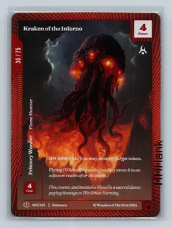 Wonders of the First Existence Kraken of the Inferno 36/75 OCM Uncommon - Image 1