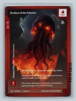 Wonders of the First Existence Kraken of the Inferno 53/75 OCM Uncommon - Image 1