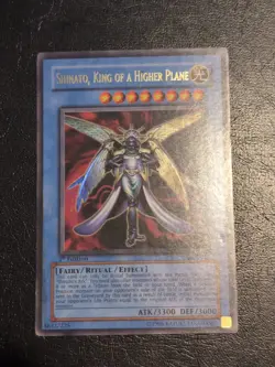 Yu-Gi-Oh! ULTRA RARE CARD SHINATO KING OF A HIGHER PLANE DCR-016 1ST MP - Image 1