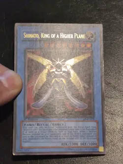 Yu-Gi-Oh! ULTRA RARE CARD SHINATO KING OF A HIGHER PLANE DCR-016 1ST MP - Image 2