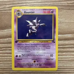 Pokemon TCG Haunter Fossil 21/62 Non-Holo Rare Card 1st Edition - Image 1